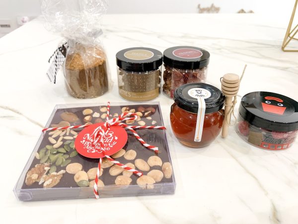 Lote navidad kraft + acetato + mini panettone - Imagen 2